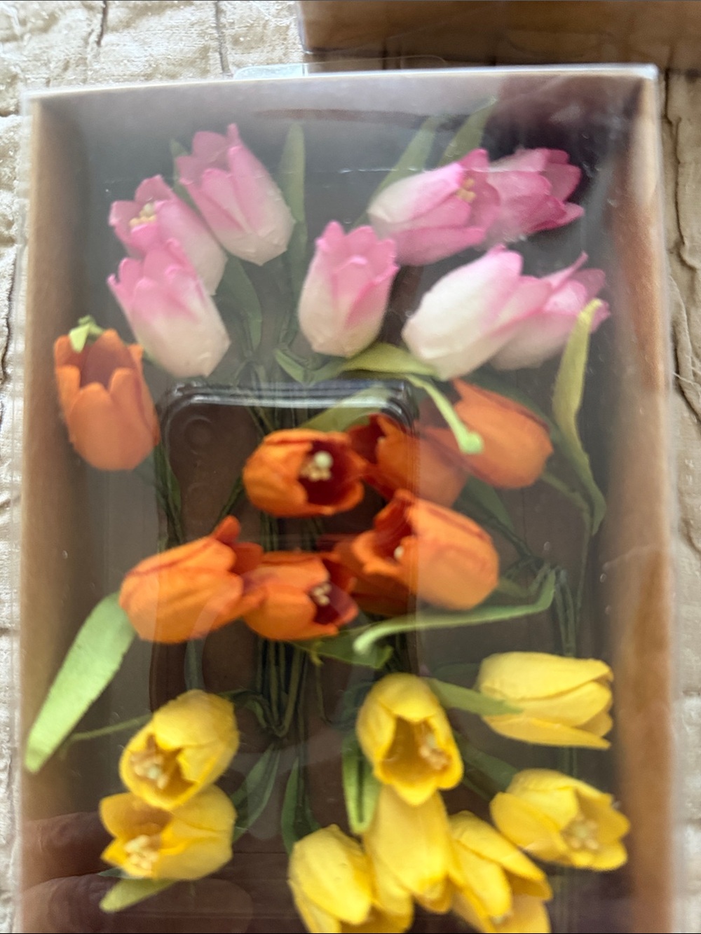 Recollections Yellow and Orange Paper Flower Stems